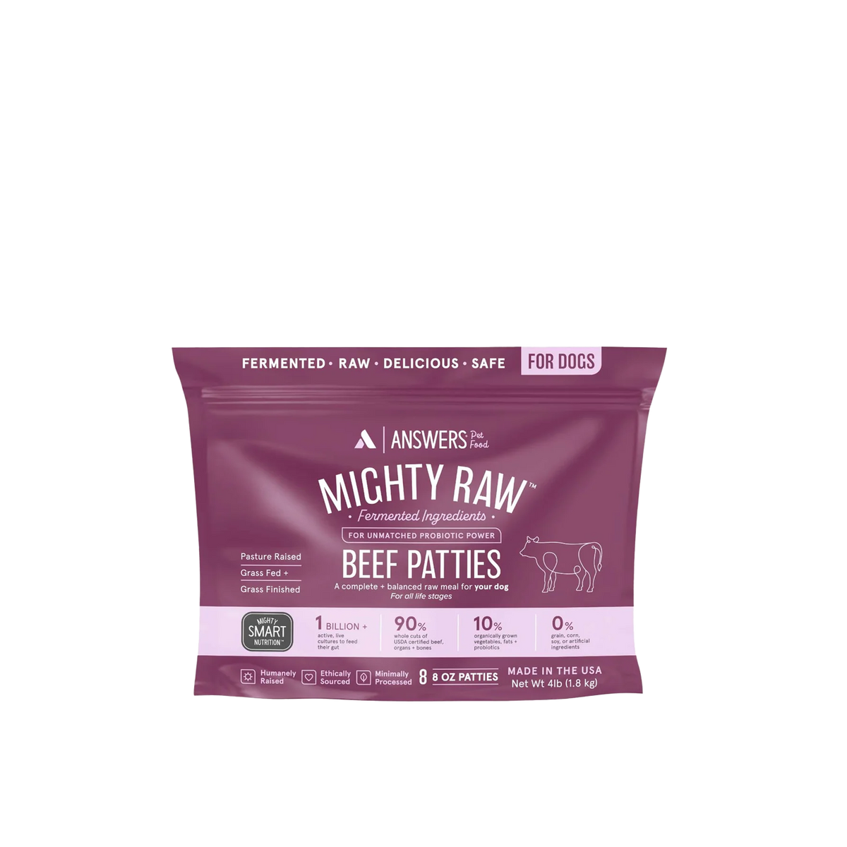 ANSWERS Frozen Raw Beef - Dog Food