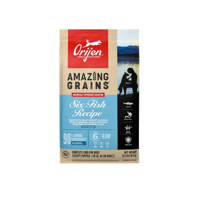 ORIJEN Amazing Grains Six Fish - Dry Dog Food
