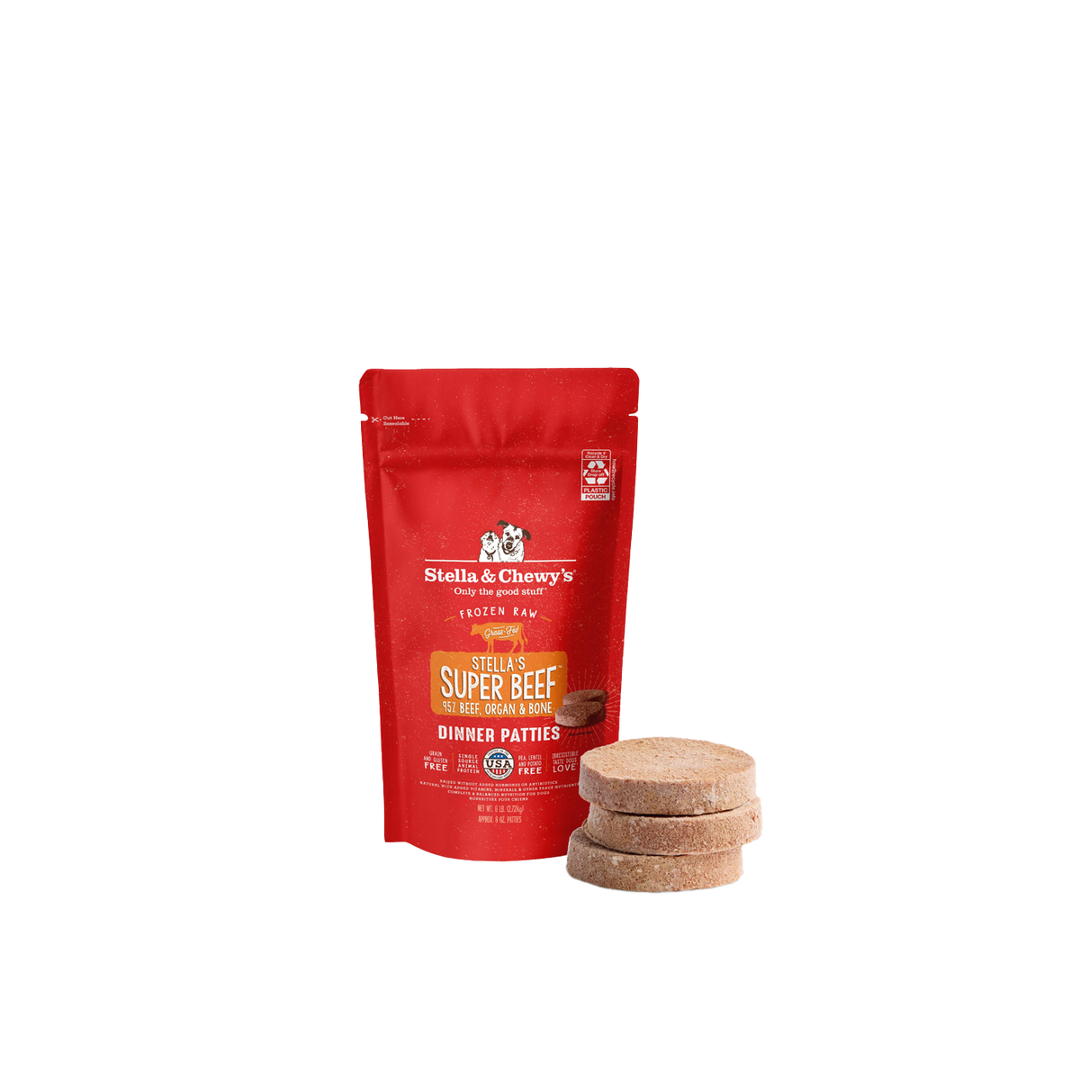 STELLA & CHEWY'S Super Beef Frozen Patties - Dog Food