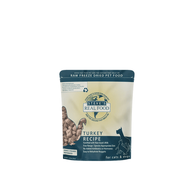 STEVE'S Freeze-Dried Raw Turkey - Dog Food