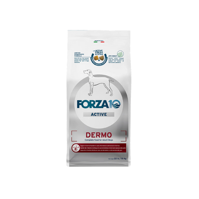 FORZA10 - Dermo Dry Dog Food for Itchy Skin & Coat Health, Fish Flavor