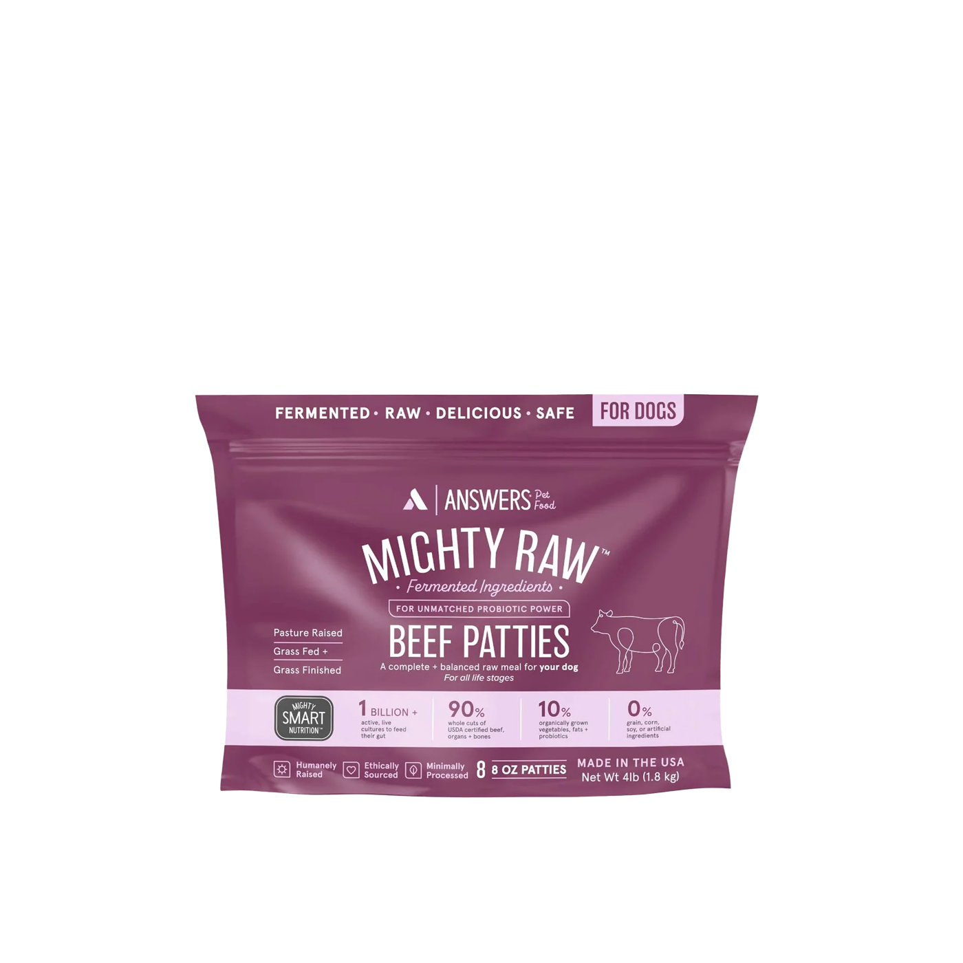 ANSWERS Frozen Raw Beef - Dog Food