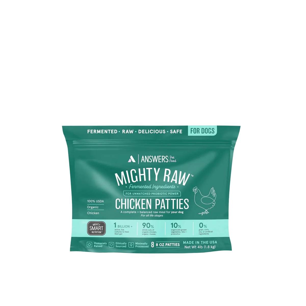 ANSWERS Frozen Raw Chicken - Dog Food