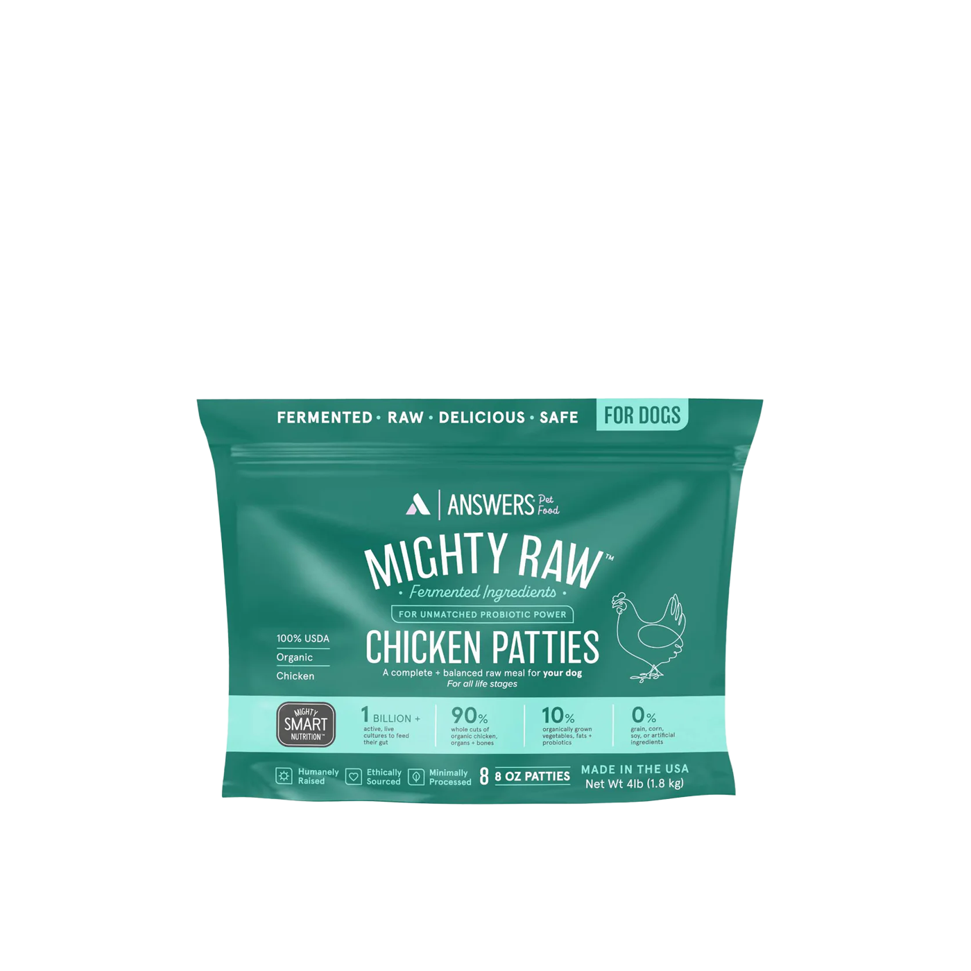 ANSWERS Frozen Raw Chicken - Dog Food