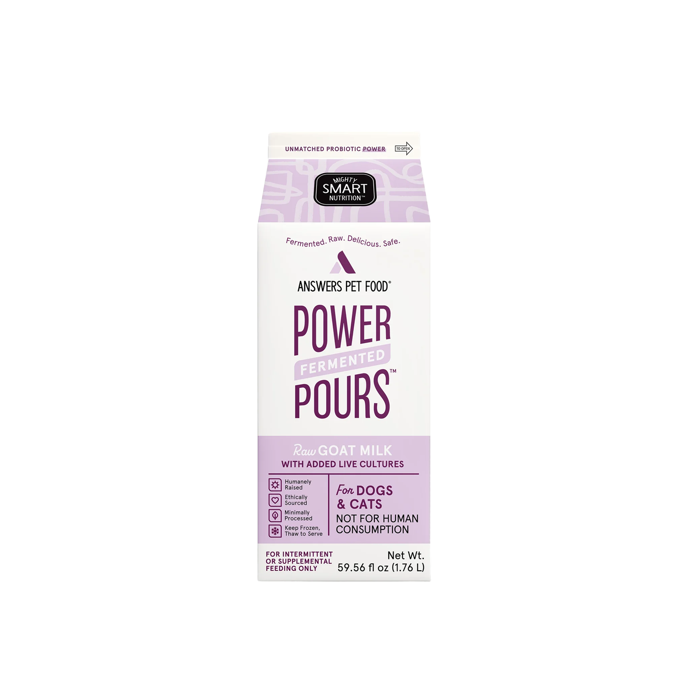 ANSWERS Frozen Raw Goat Milk - Dog Food