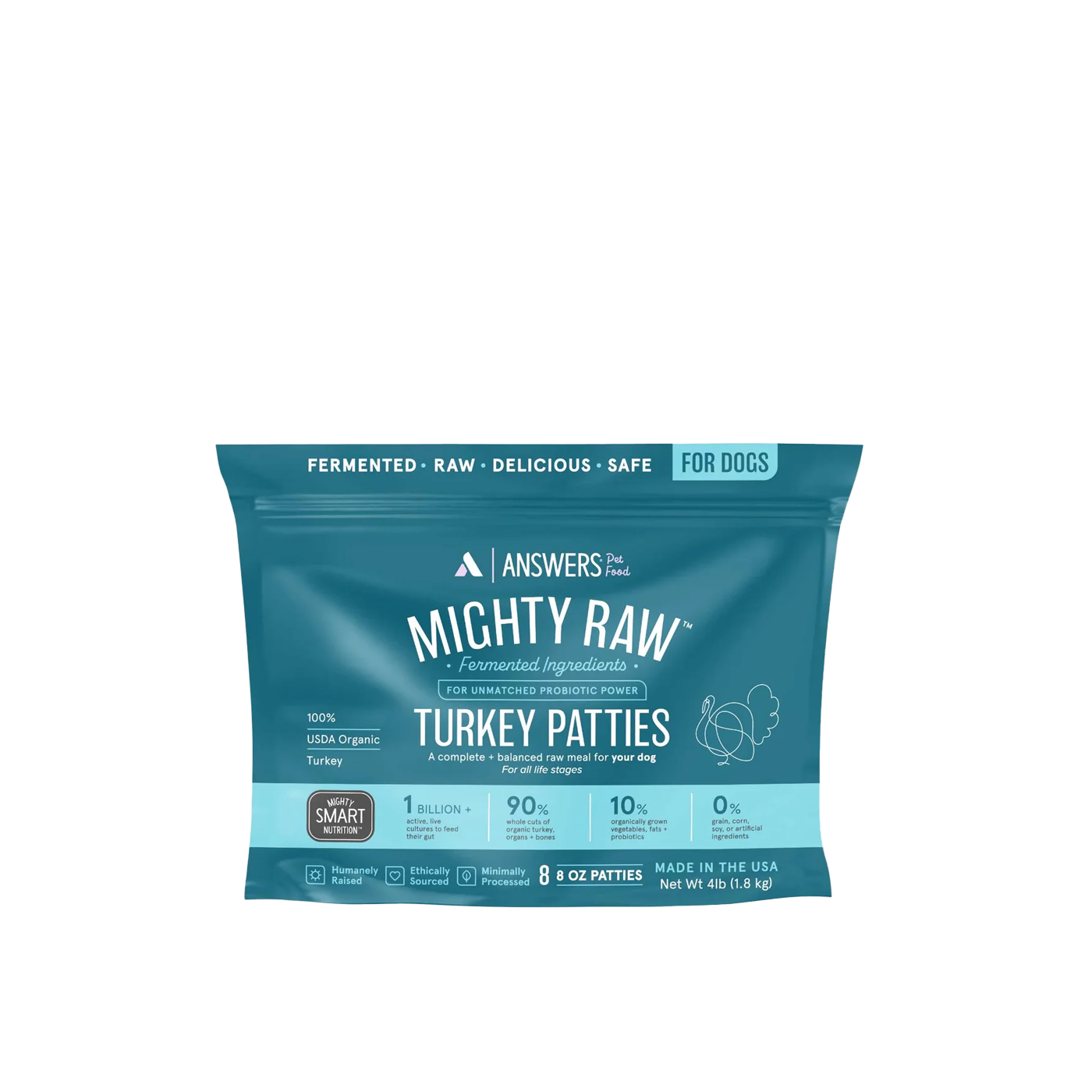 ANSWERS Frozen Raw Turkey - Dog Food
