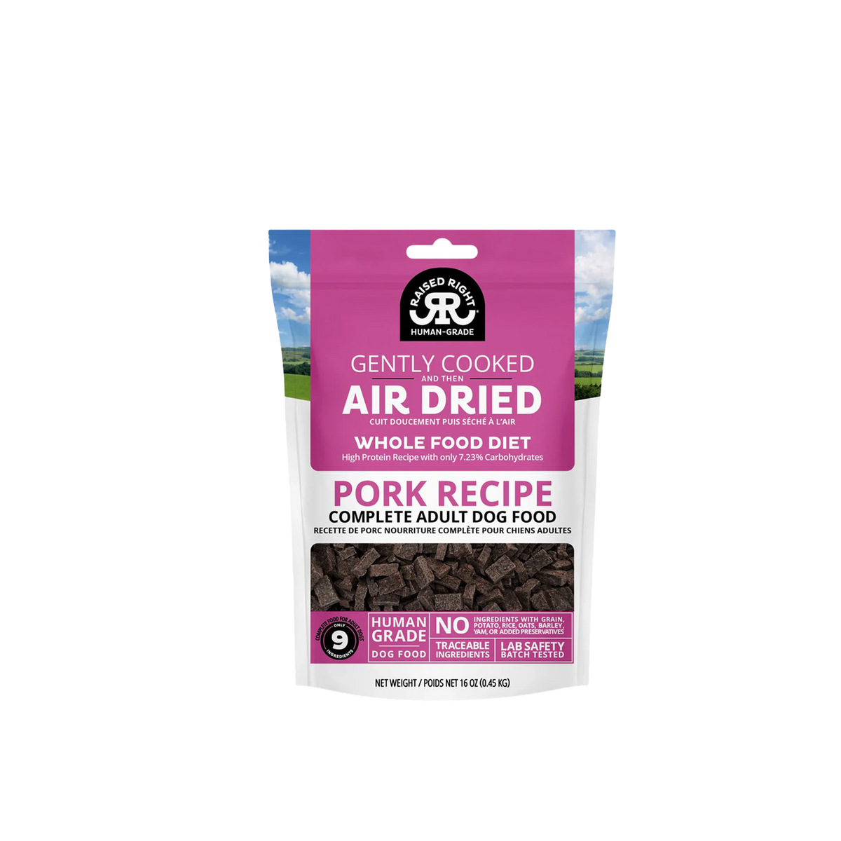 RAISED RIGHT Air Dried Original PORK - Dog Food