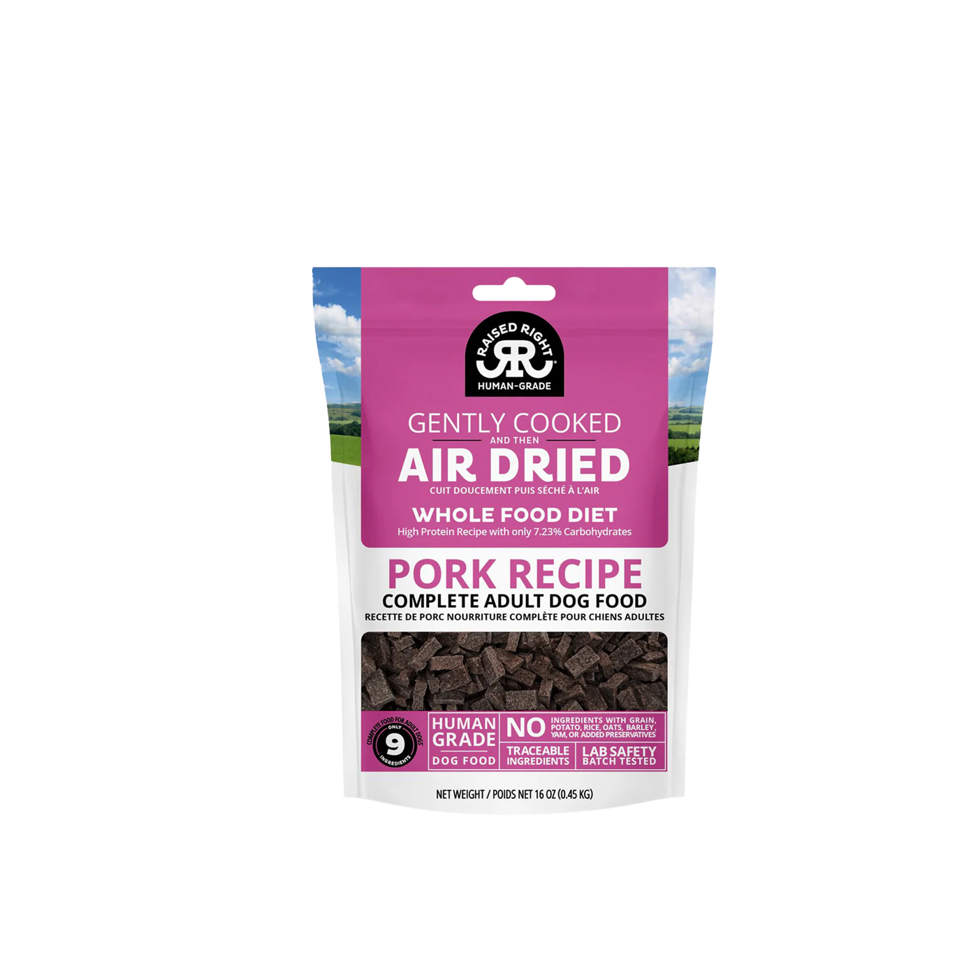 RAISED RIGHT Air Dried Original PORK - Dog Food