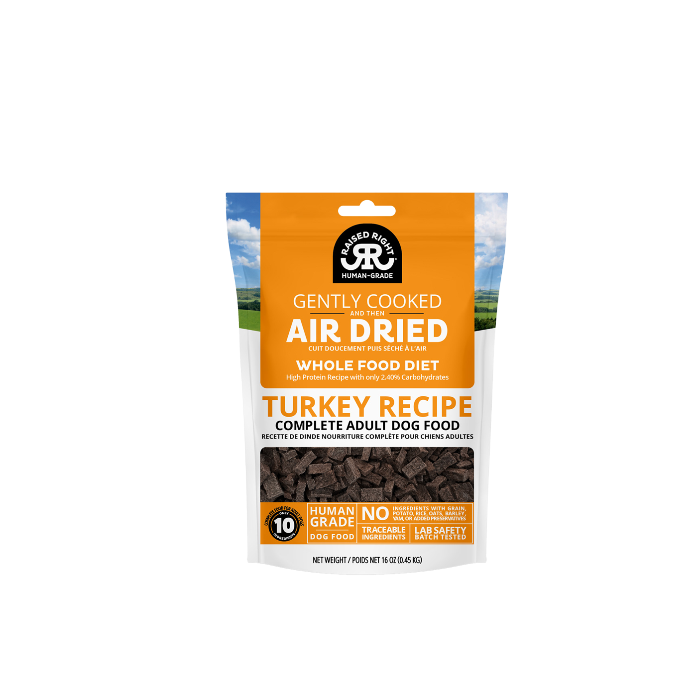 RAISED RIGHT Air Dried Original Turkey - Dog Food
