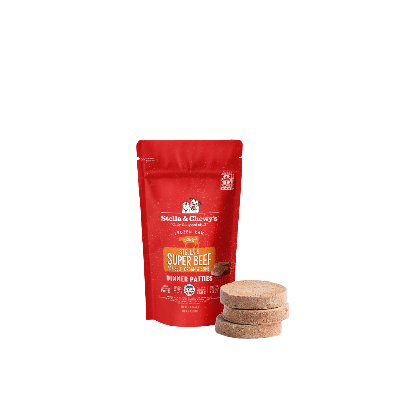 STELLA & CHEWY'S Super Beef Frozen Patties - Dog Food