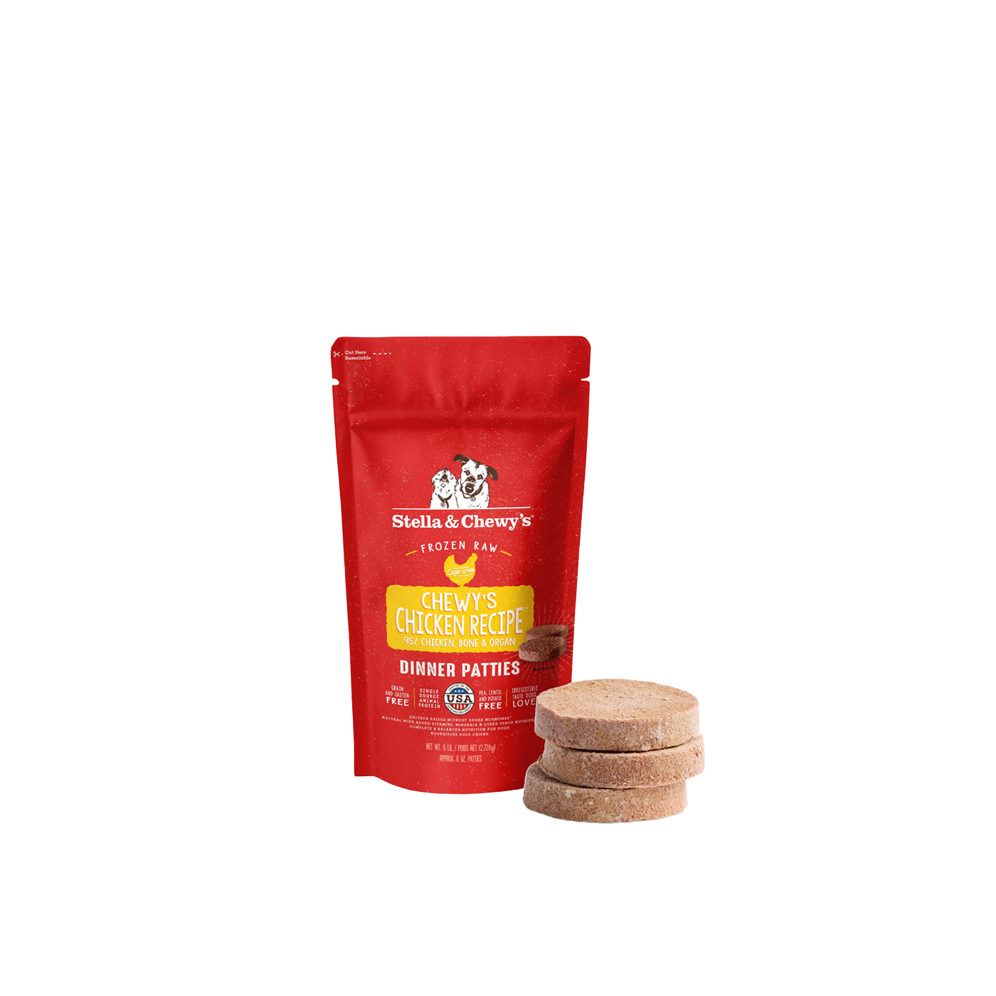 STELLA & CHEWY'S Super Chicken Frozen Patties - Dog Food