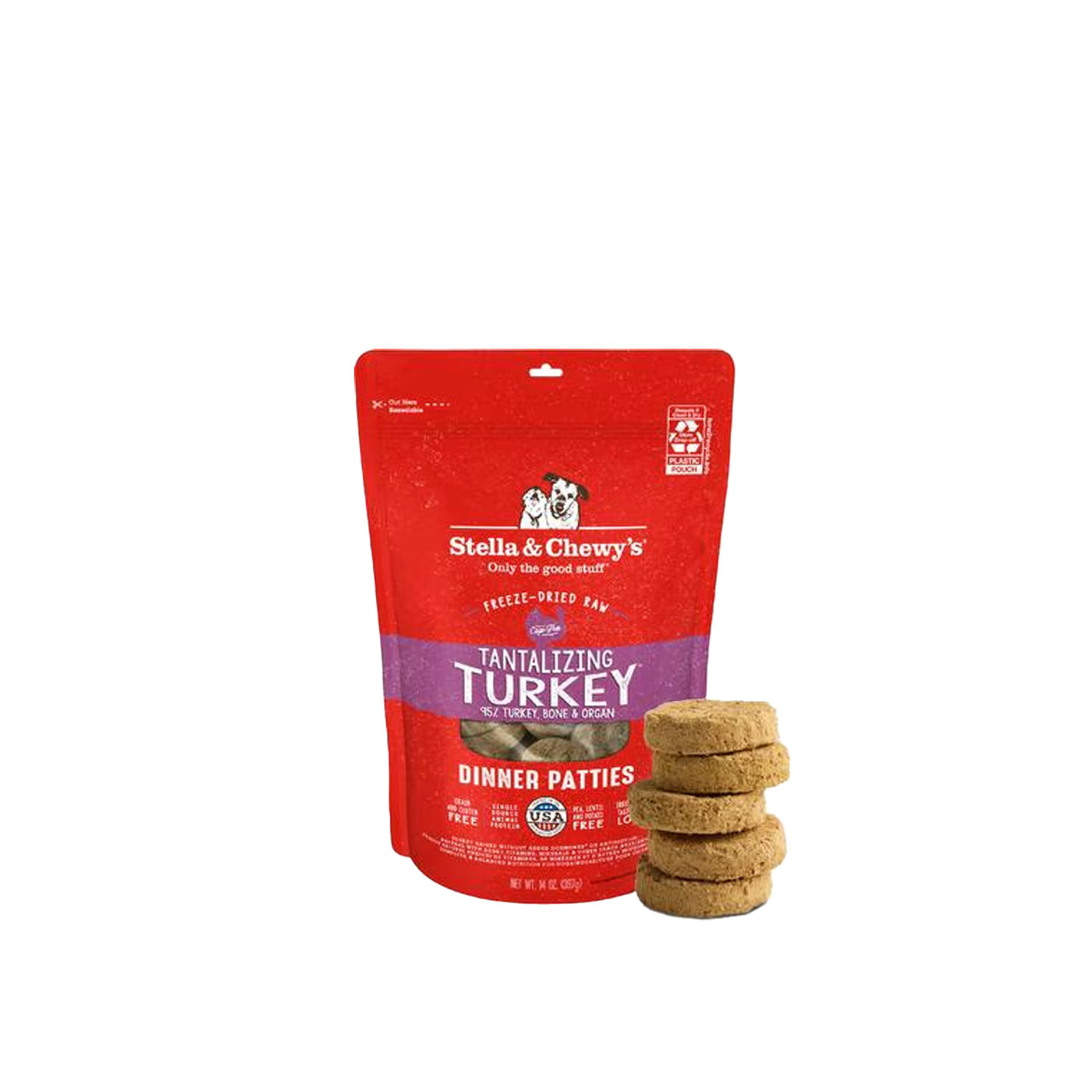 STELLA & CHEWY'S Tantalizing Turkey Freeze-Dried Raw Dinner Patties- Dog Food