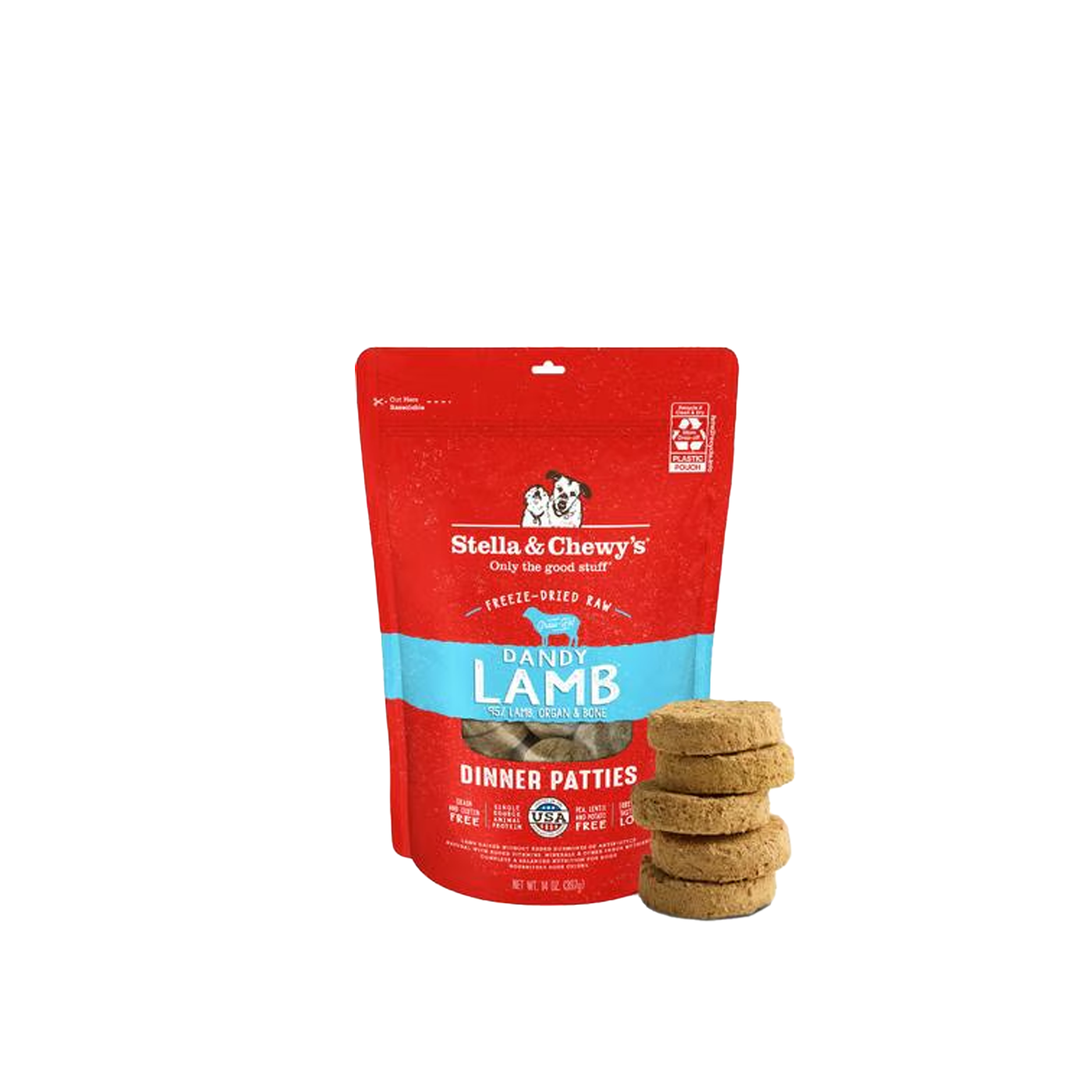 STELLA & CHEWY'S Dandy Lamb Freeze-Dried Raw Dinner Patties- Dog Food