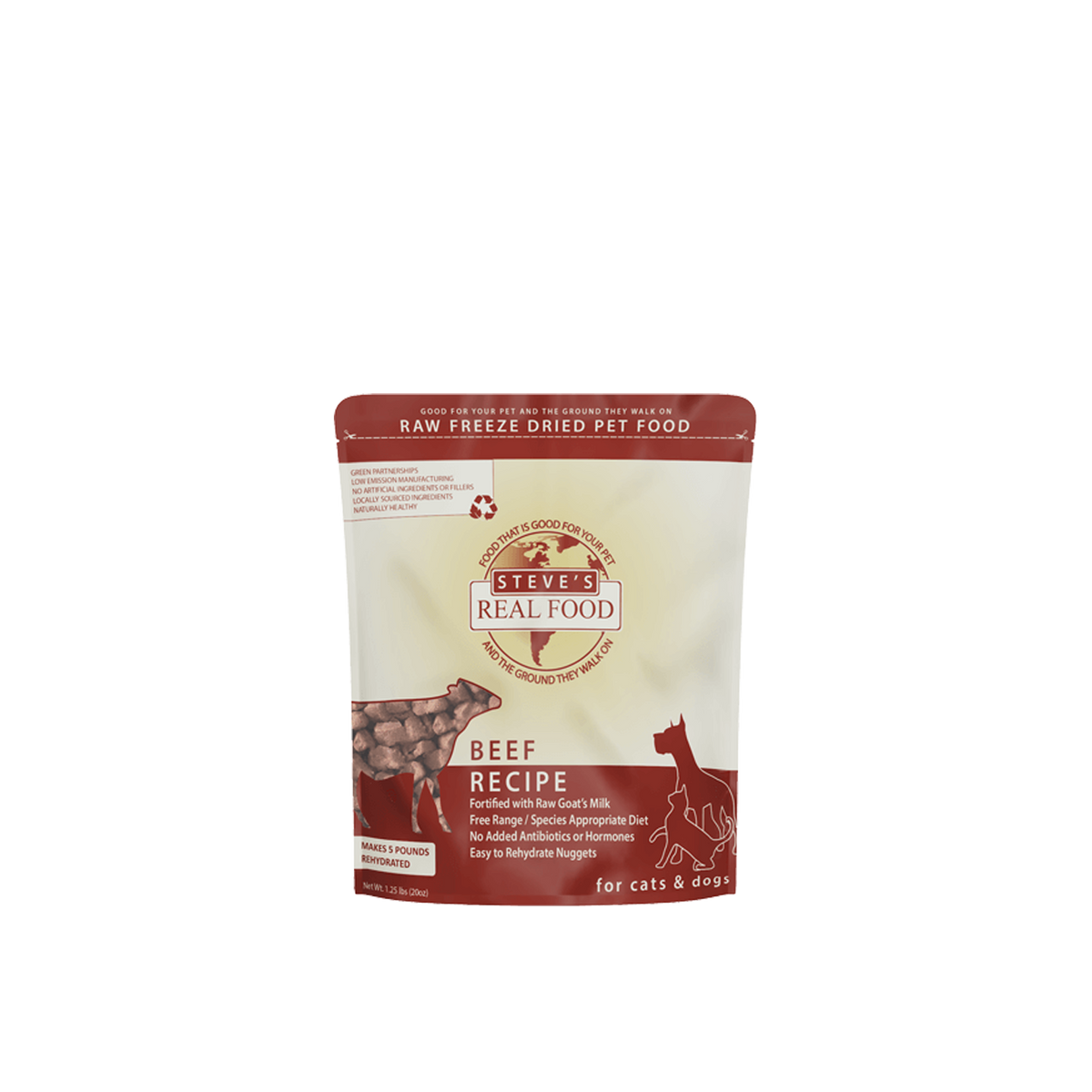STEVE'S Freeze-Dried Raw Beef - Dog Food