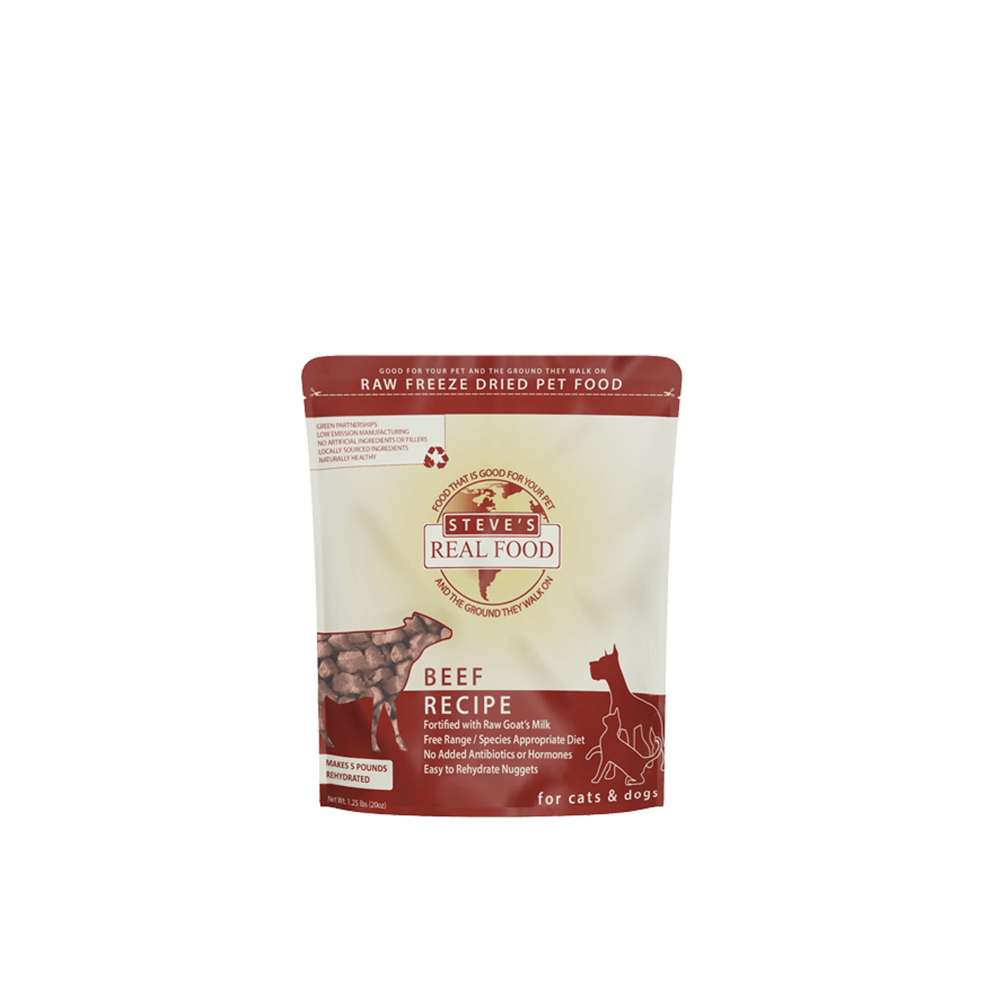 STEVE'S Freeze-Dried Raw Beef - Dog Food