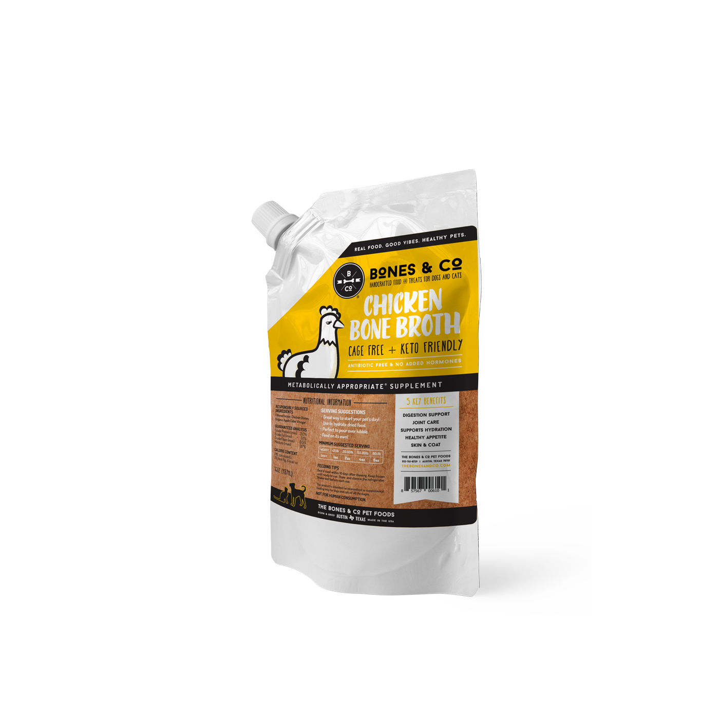 BONES & CO Chicken Broth  - Dog Food