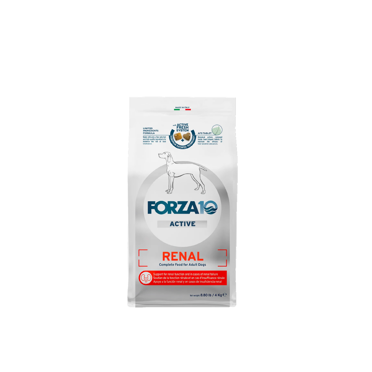 FORZA10 - Renal Dry Dog Food for Kidney Support, Omega-3